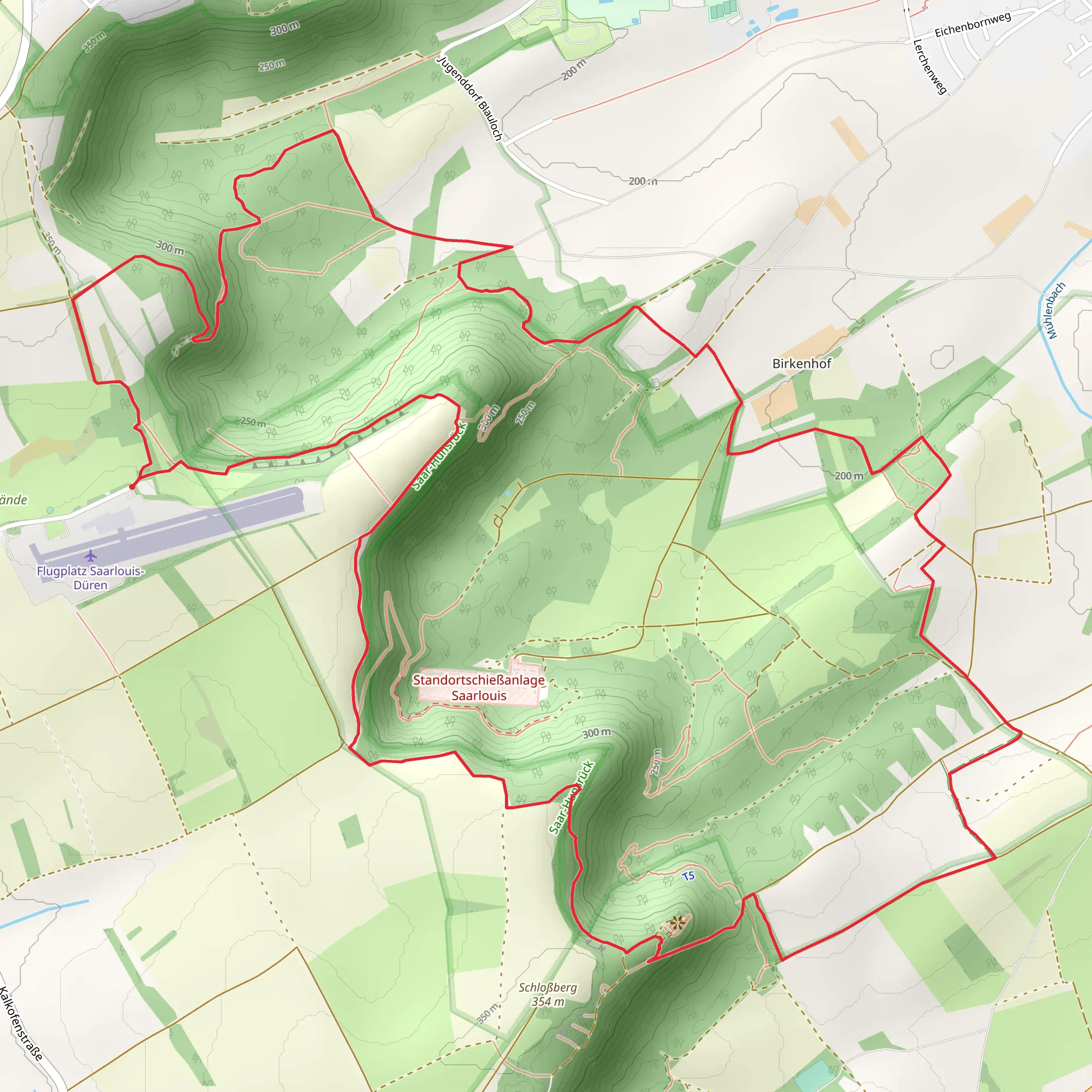 Blauwald, Teufelsburg and Humburg Loop mobile static map