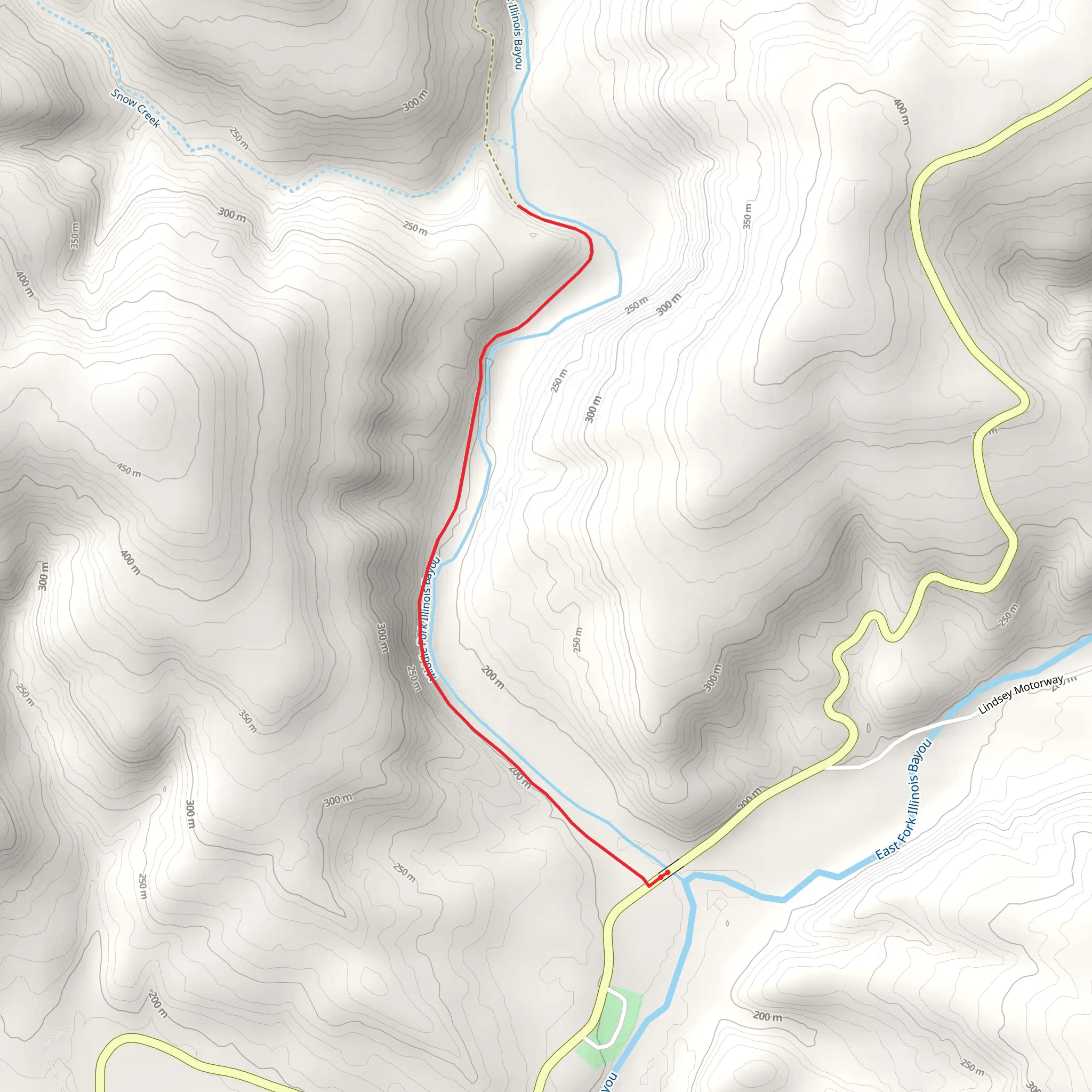 Middle Fork Illinois Bayout mobile static map