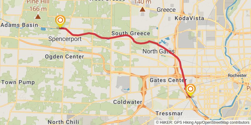 Erie Canal Heritage Trail stage 7 Map