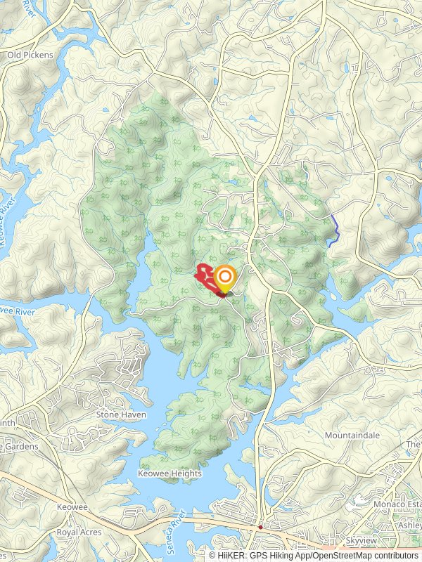 Collarbone - Little Sasquatch - Hardwood - Lawrence Loop Trail mobile static map