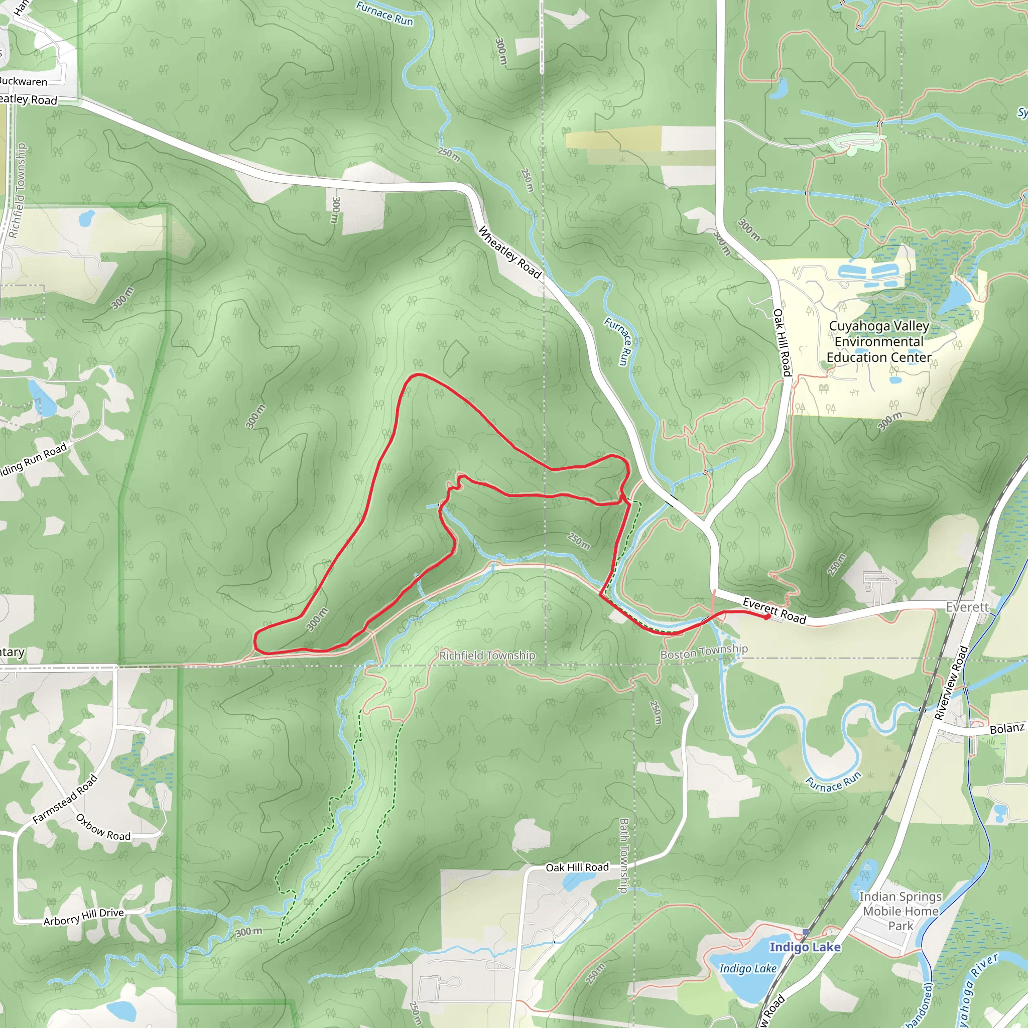 Riding Run Loop Trail mobile static map