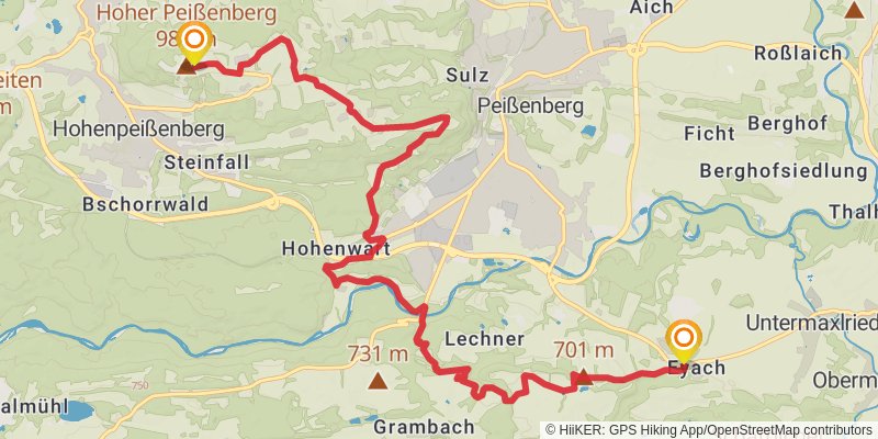 Heilige Landschaft Pfaffenwinkel - Ostschleife stage 6 Map