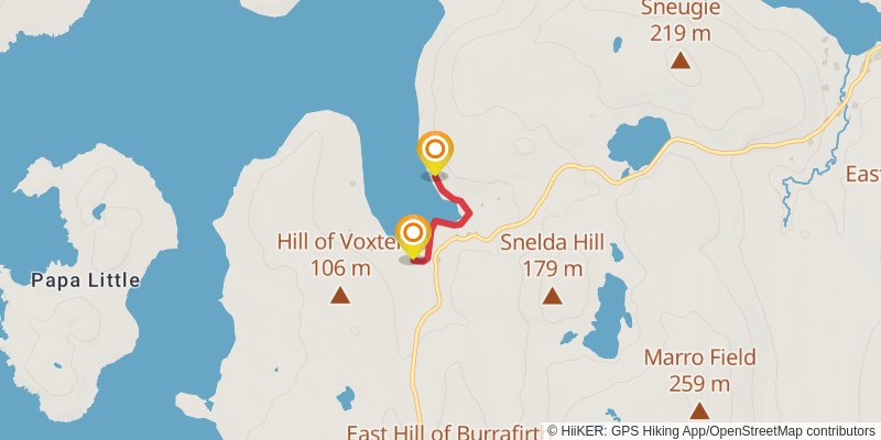 Coastal Walk of Shetland - West stage 17 Map