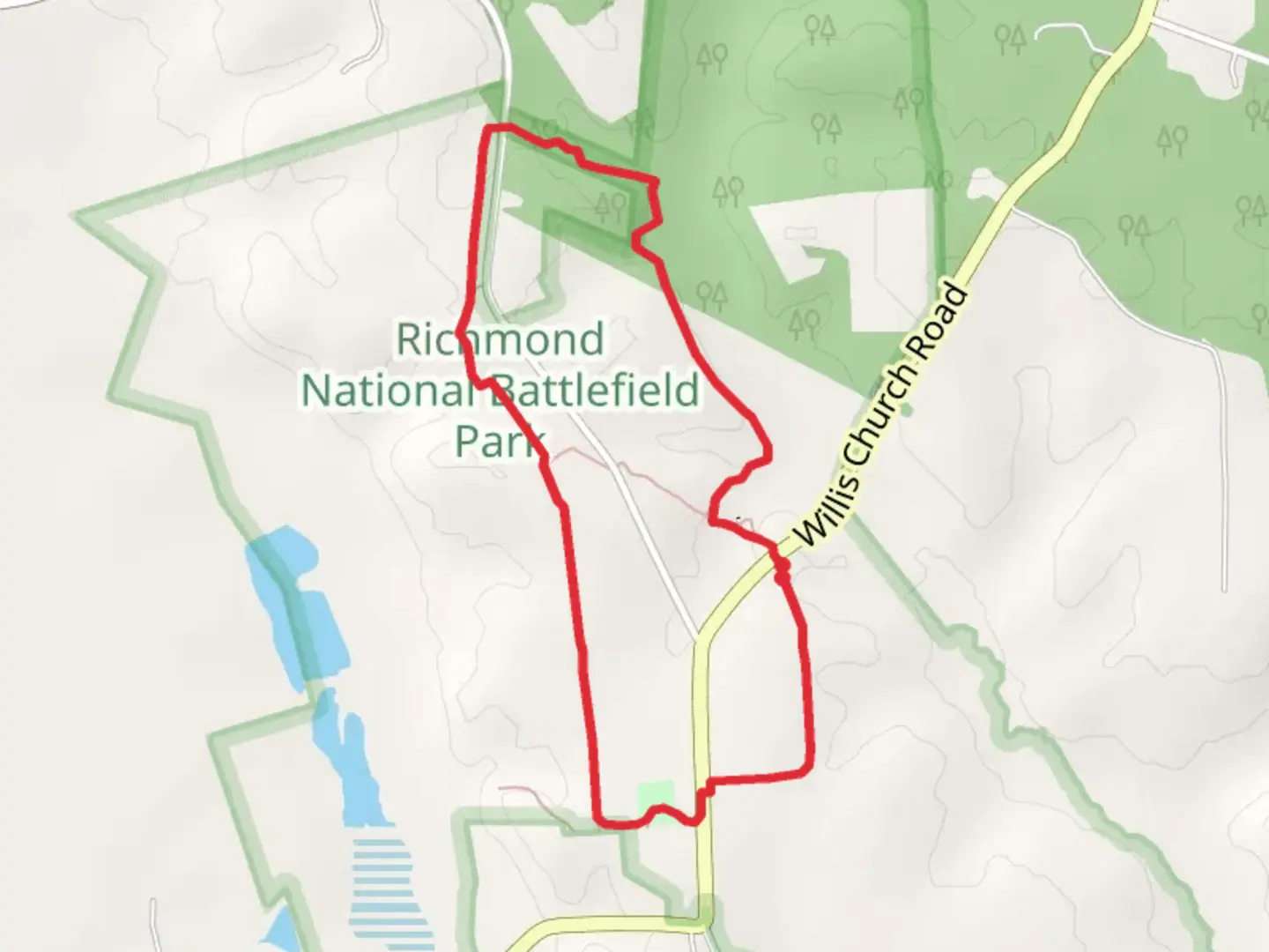 An image depicting the trail Marlvern Hill Carter's Farm Trail and its surrounding area.