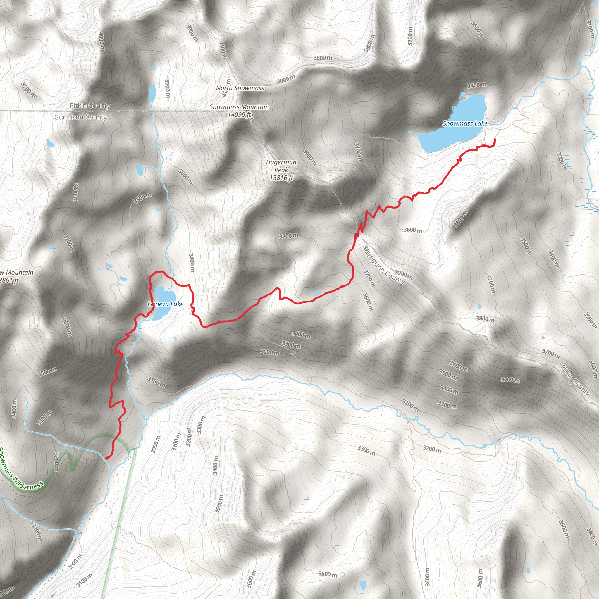 Geneva Lake Trail mobile static map