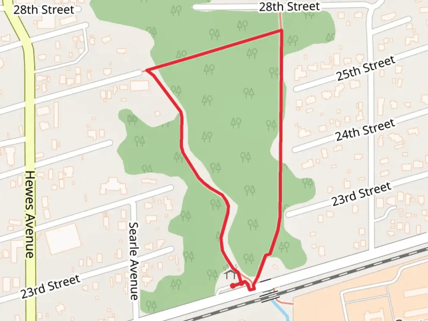 An image depicting the trail Clower-Thornton Nature Loop Trail and its surrounding area.