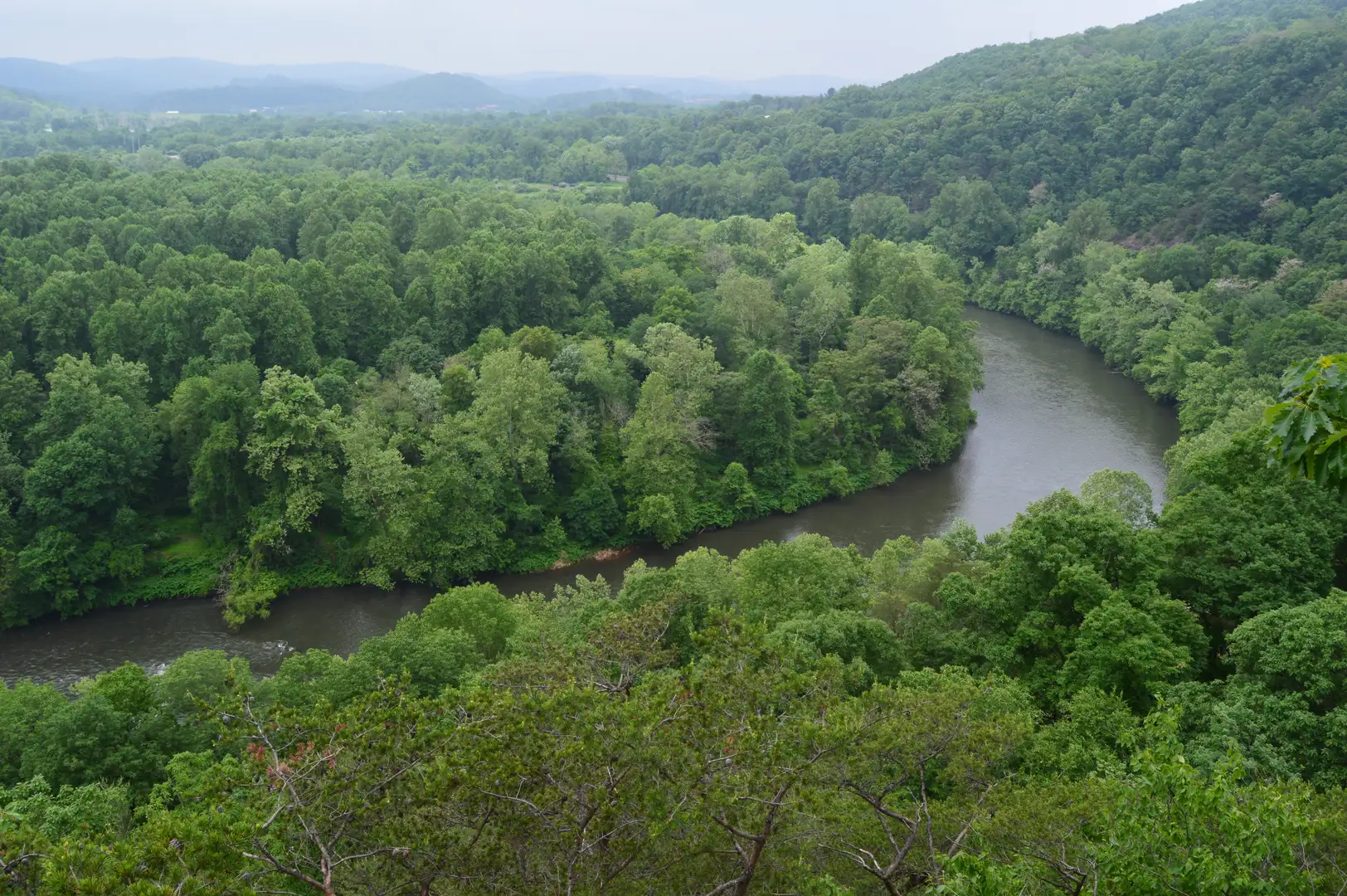 An image depicting the trail Neversink Mountain Preserve Loop and its surrounding area.