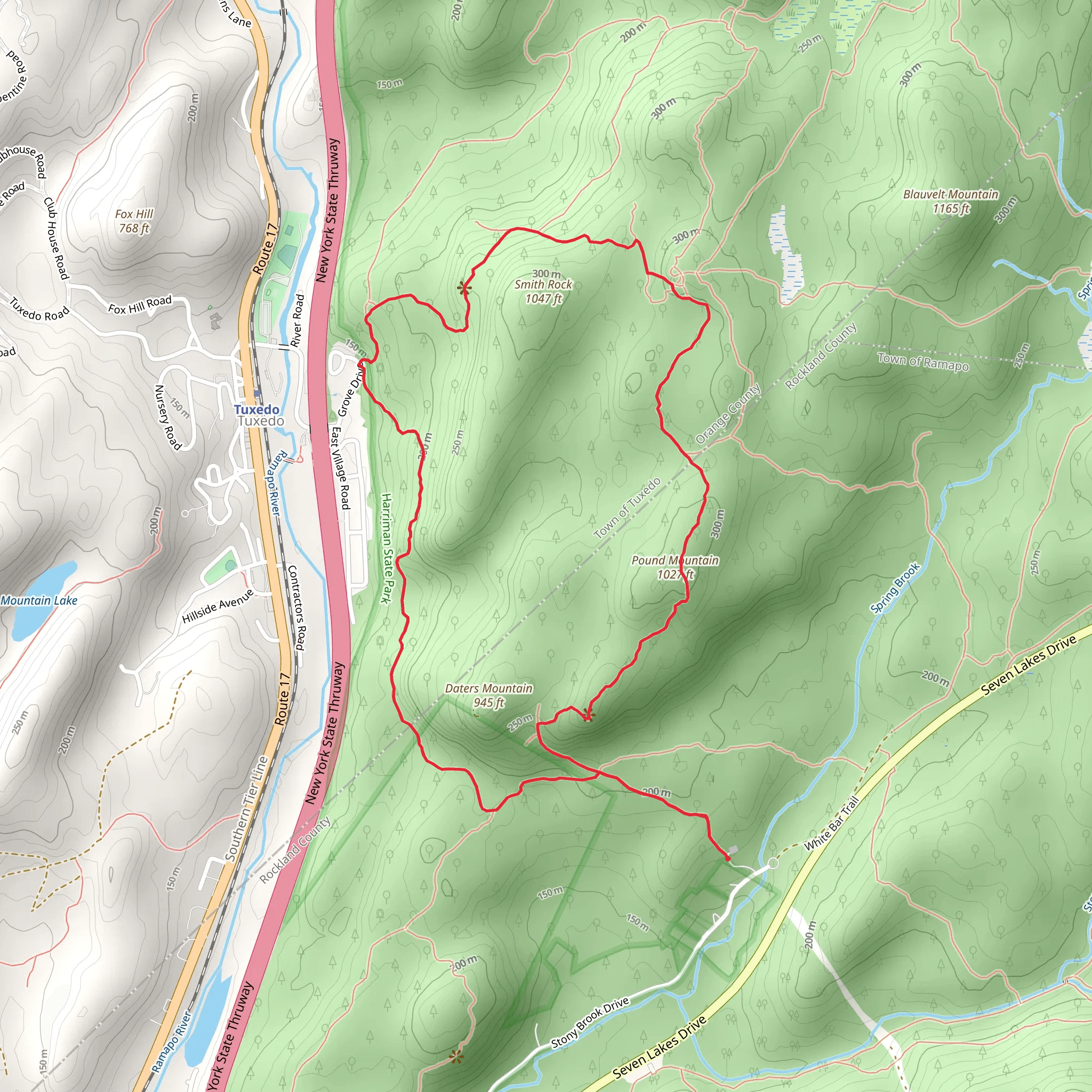 Pound Mountain and Smith Rock via Blue Disc Trail mobile static map