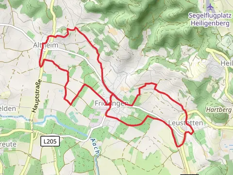 Apfelrundweg Frickingen and Leustetter Strasse