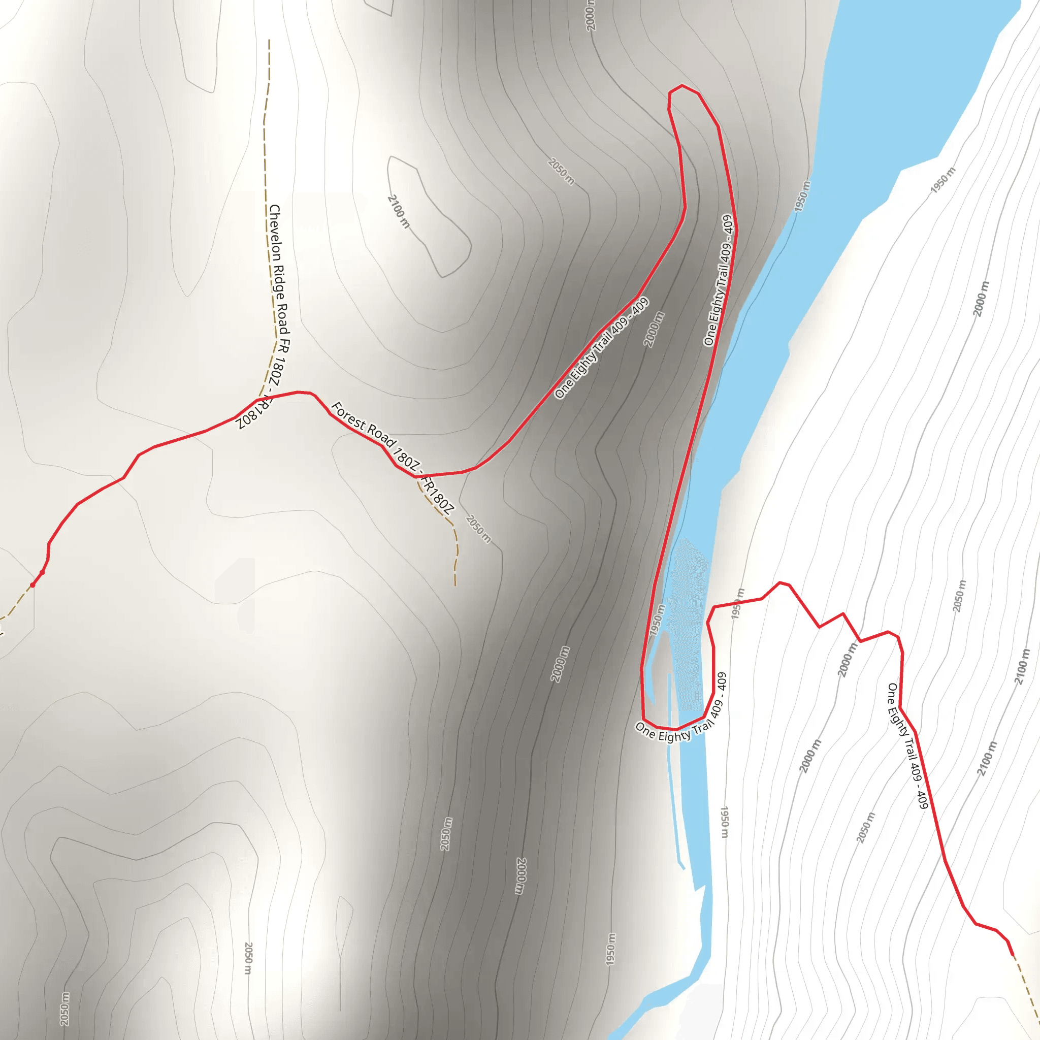 One Eighty Trail mobile static map
