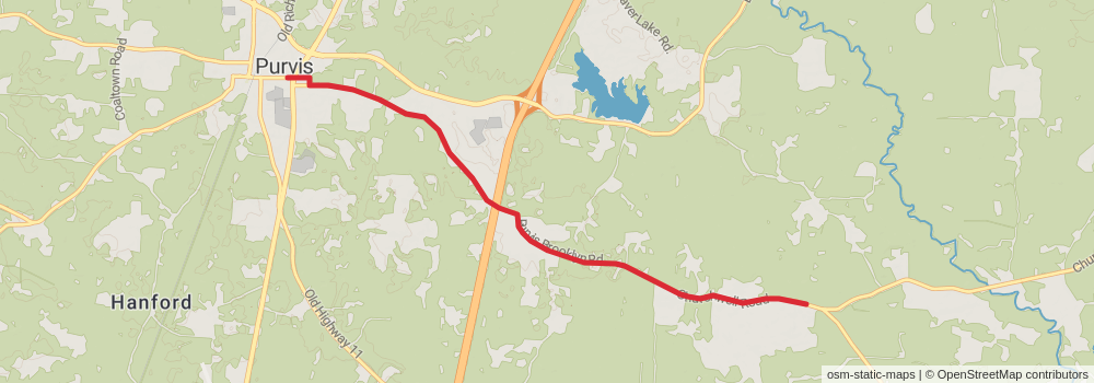 American Perimeter Trail - The South Primary stage 30 Map