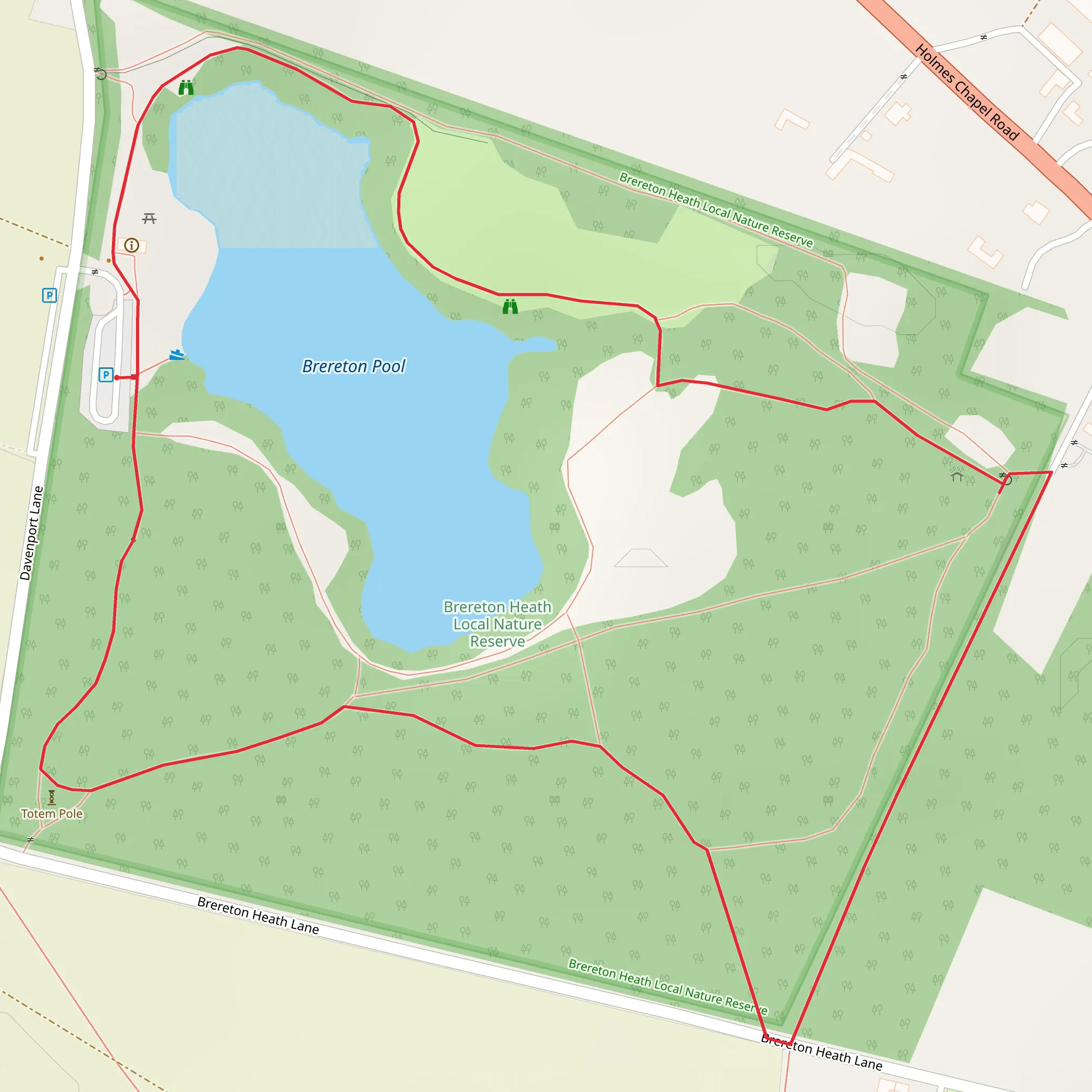 Brereton Pool Loop mobile static map