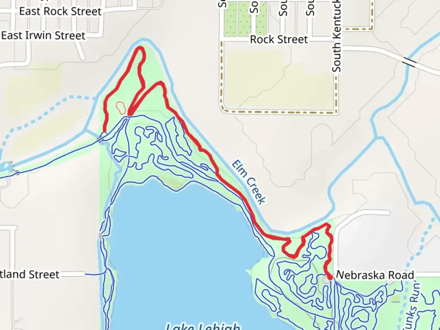 An image depicting the trail Lehigh Portland Trails - Creekside and its surrounding area.