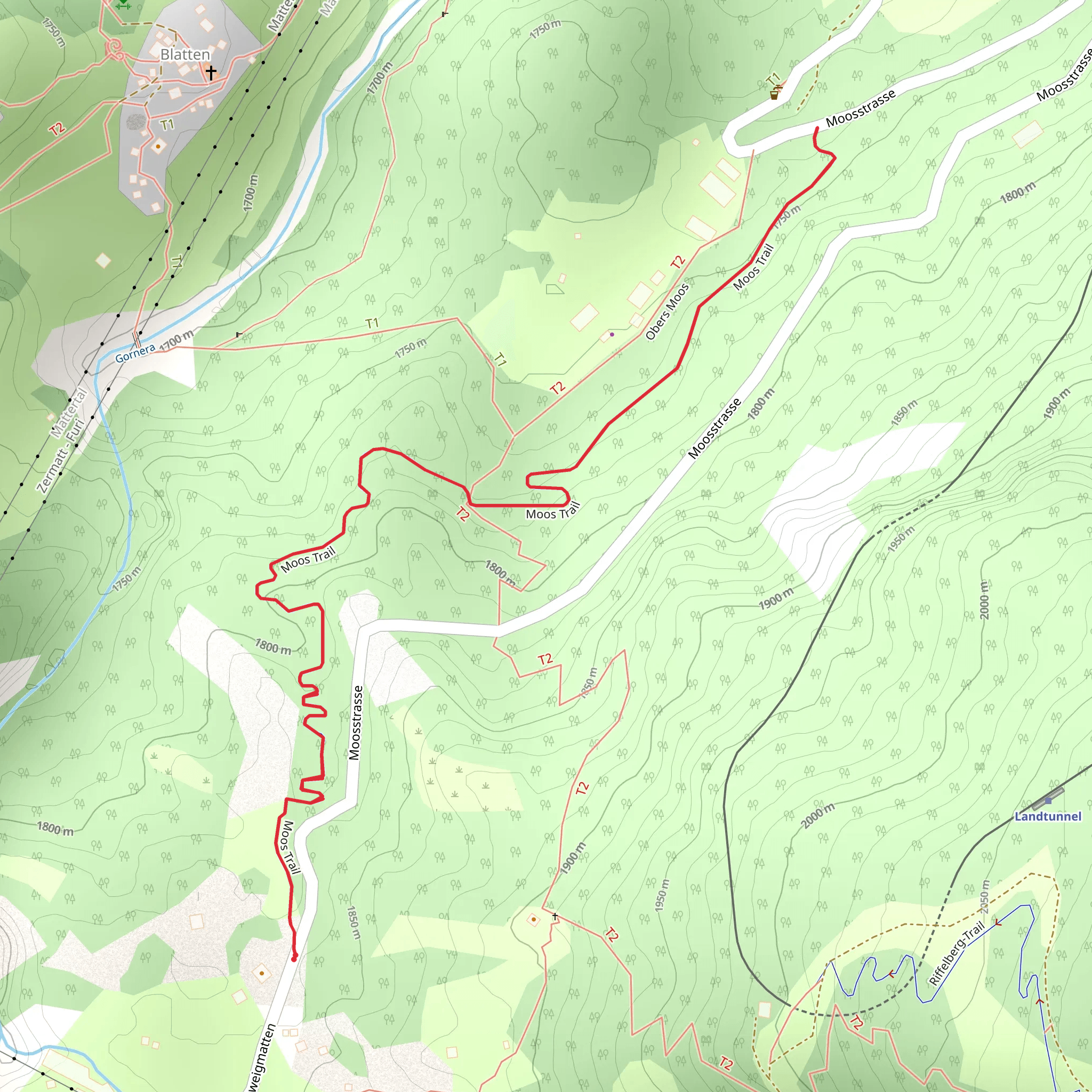 Moos Trail - Nr F1 mobile static map