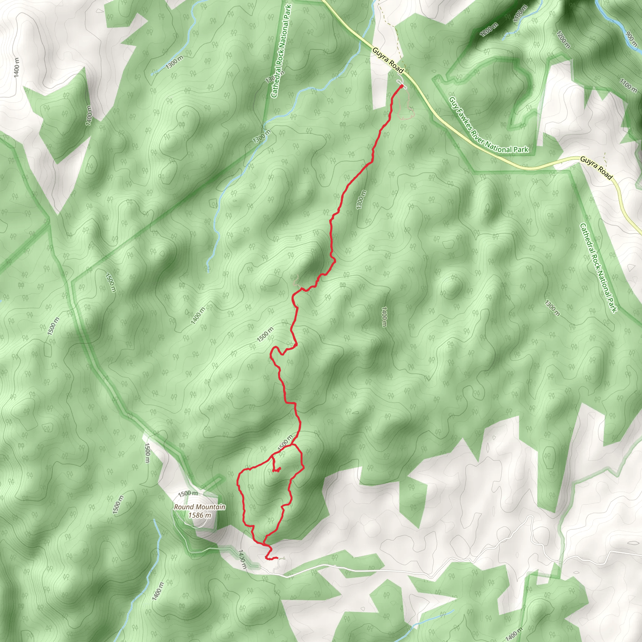 Barokee to Native Dog Creek Walk mobile static map