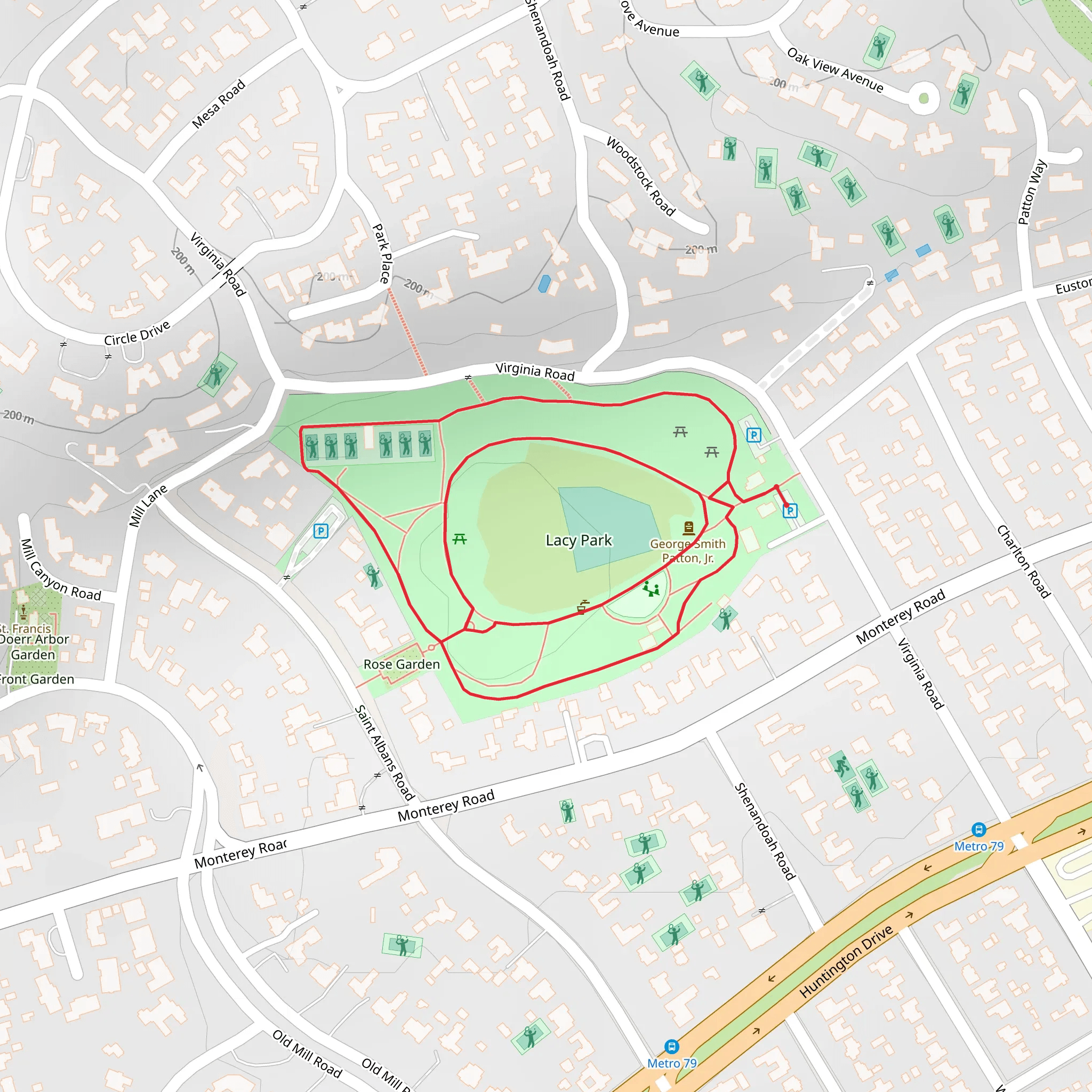 Lacy Park Loop mobile static map