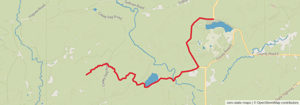 American Perimeter Trail - North Country Primary stage 122 Map