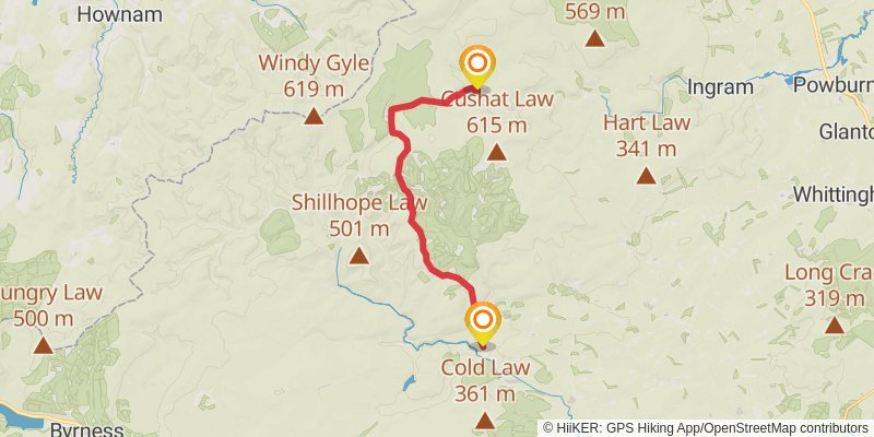 Alternative Coast to Coast stage 15 Map