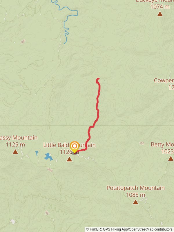 Tearbritches Creek and Bald Mountain