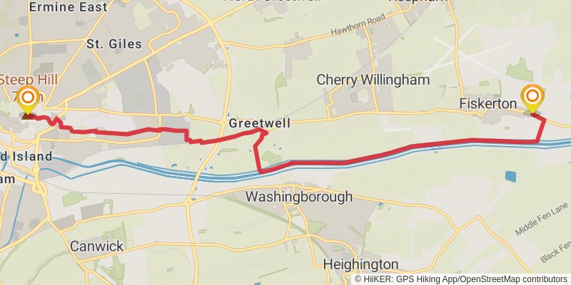 Stephen Langton Trail stage 2 Map