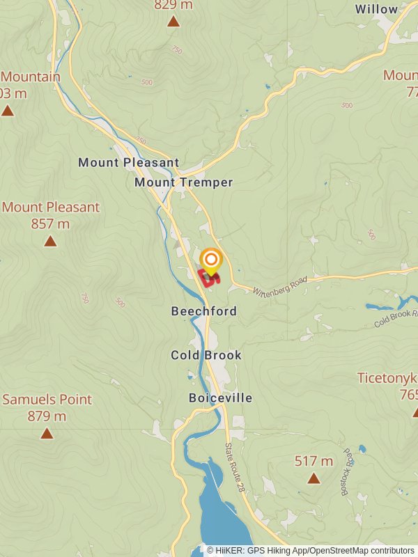 Interpretive Loop Trail and Upper Ridge Trail mobile static map