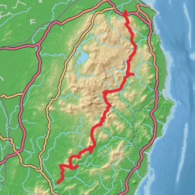 Wicklow Way 10-Day Moderate Tour (Hillwalk Tours) mobile static map