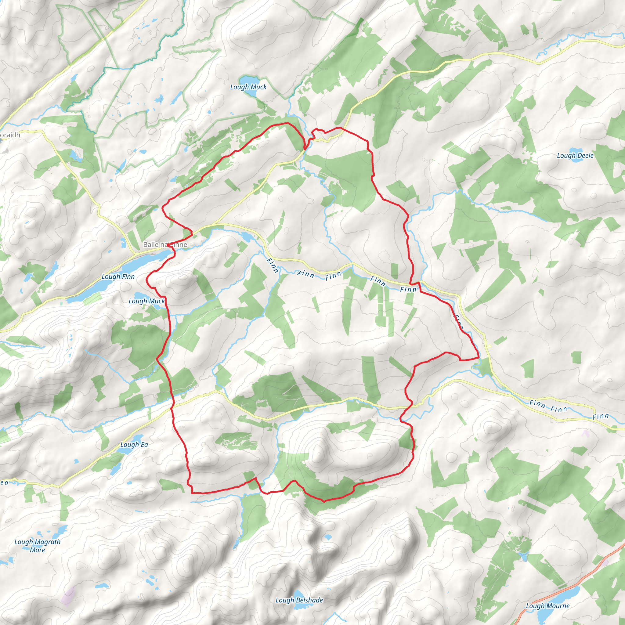Slí Na Finne - Sli Dhun na nGall mobile static map
