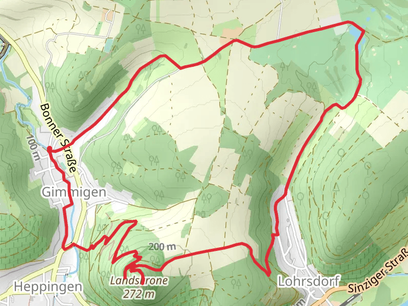 Landskrone via Bad Bodendorf and Osteifelweg