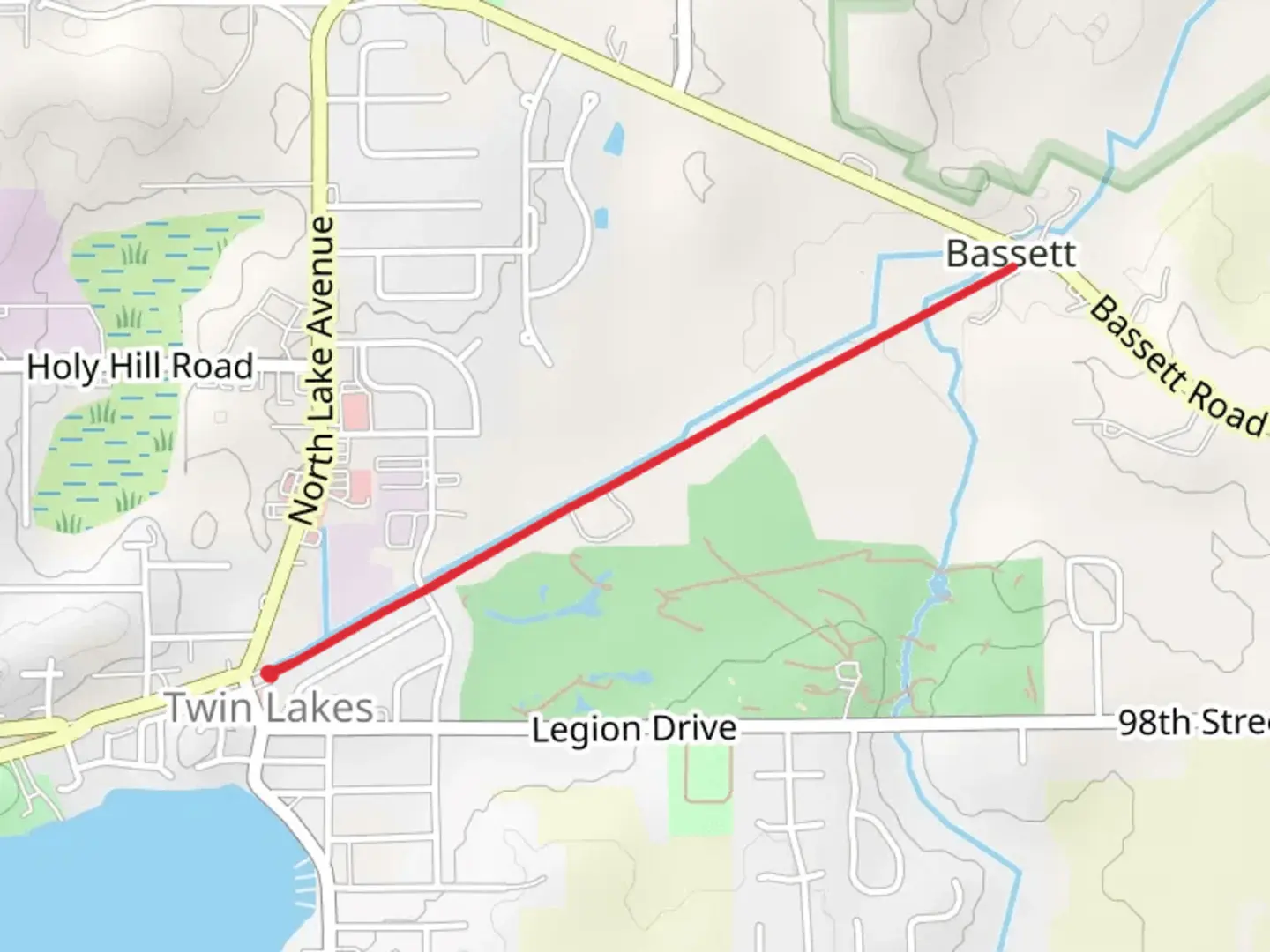 An image depicting the trail Ice Horse Trail and its surrounding area.