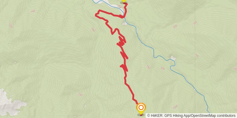 Elwha River Trail to Dodger Point stage 2 Map