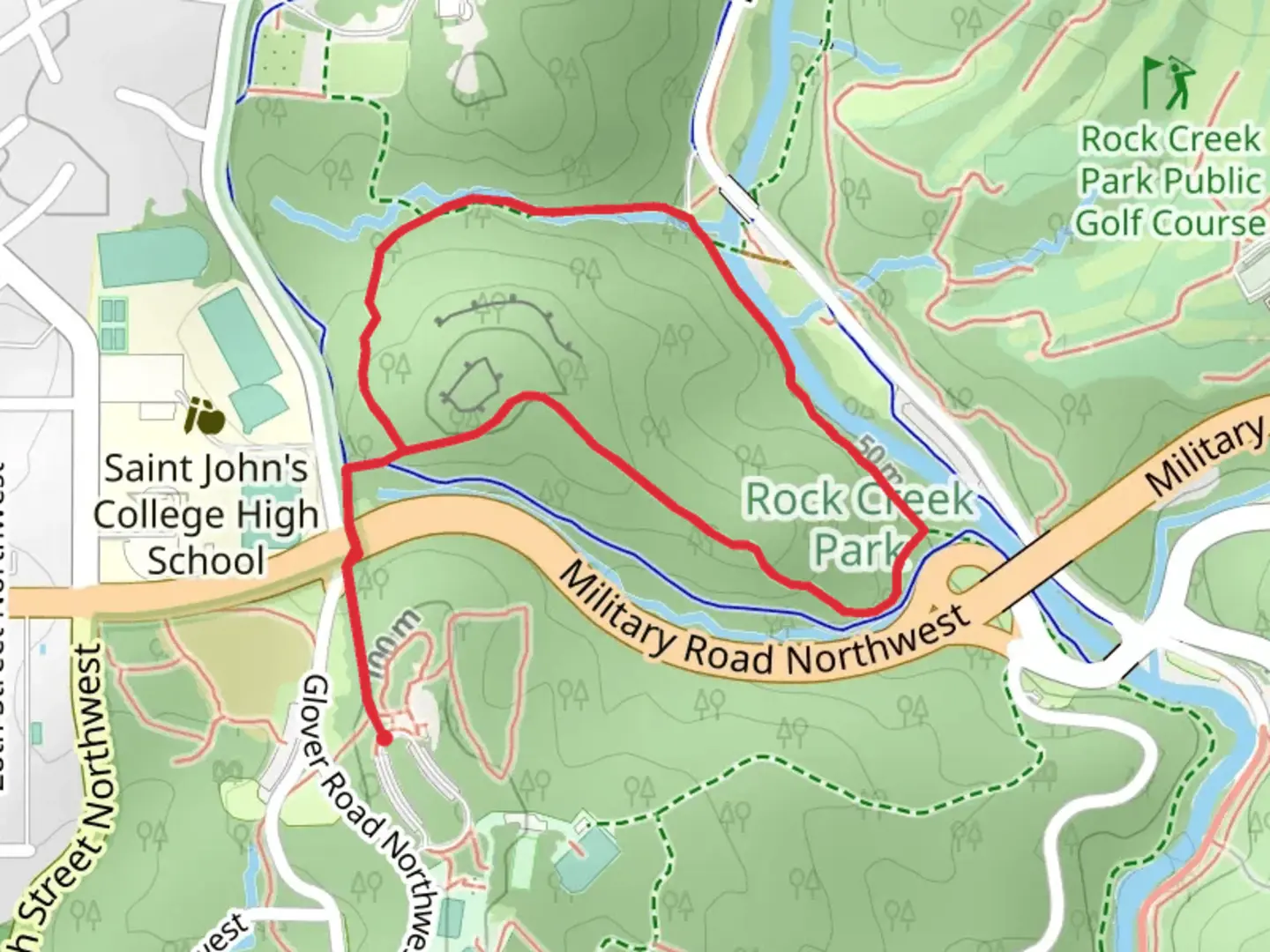 An image depicting the trail Western Ridge Loop Trail and its surrounding area.