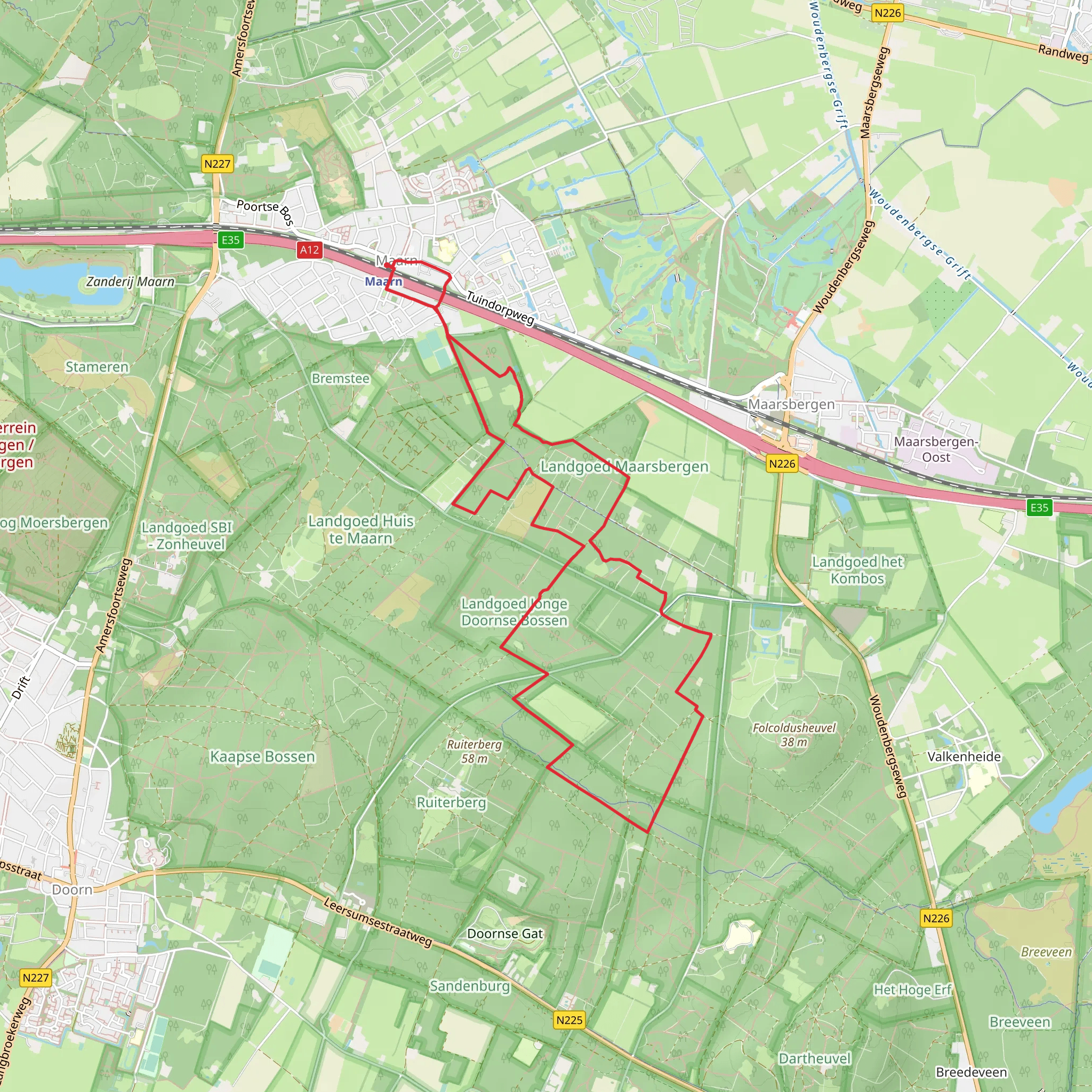 De Venen Loop mobile static map