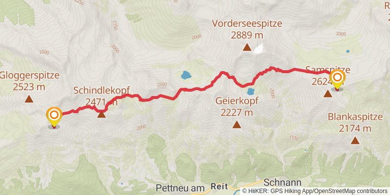 Adlerweg stage 23 Map