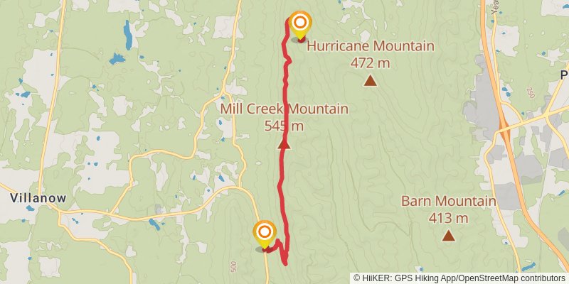 Pinhoti Trail - Georgia stage 7 Map