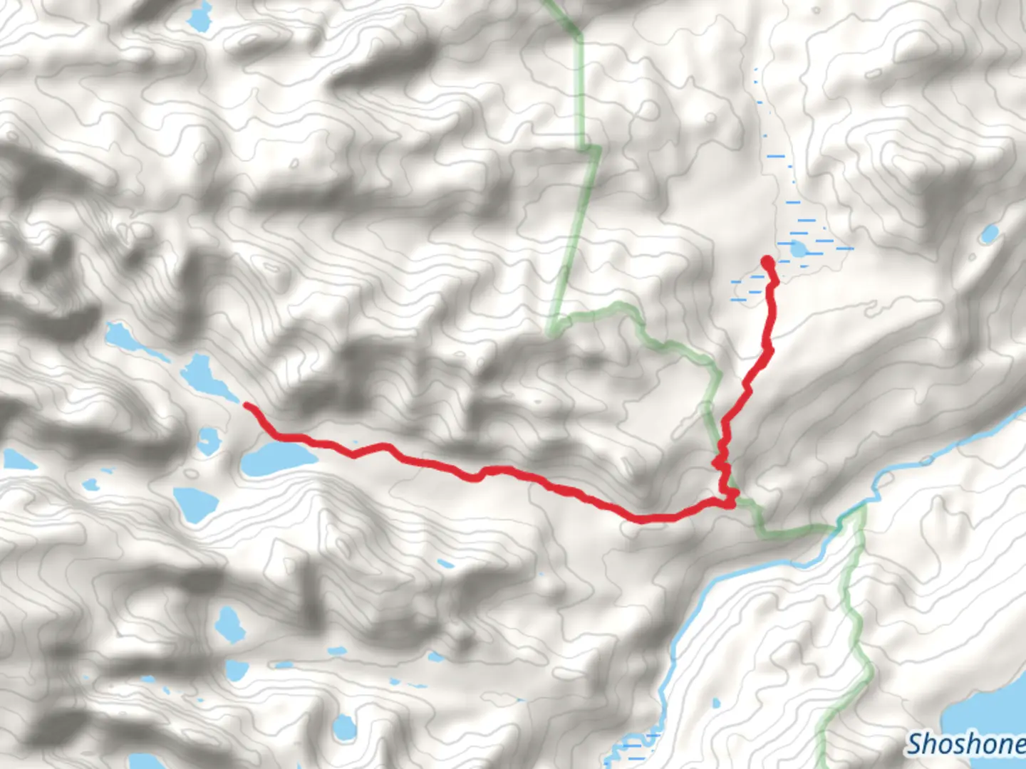 An image depicting the trail Smith Lake Trail and its surrounding area.