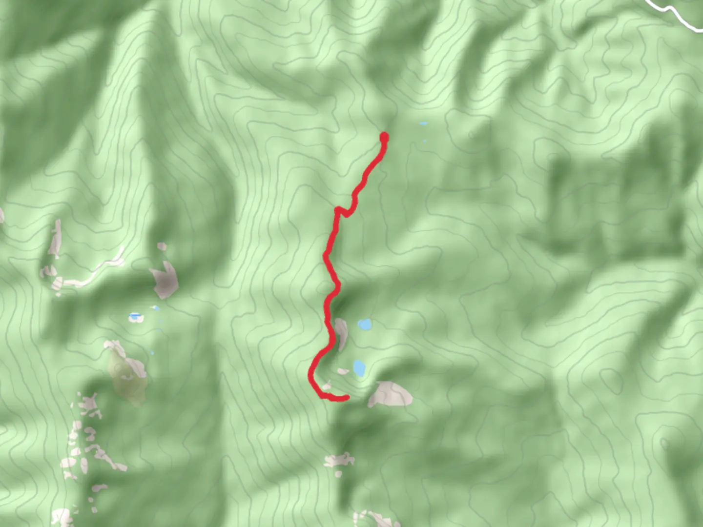 An image depicting the trail Boulder Mountain Trail and its surrounding area.