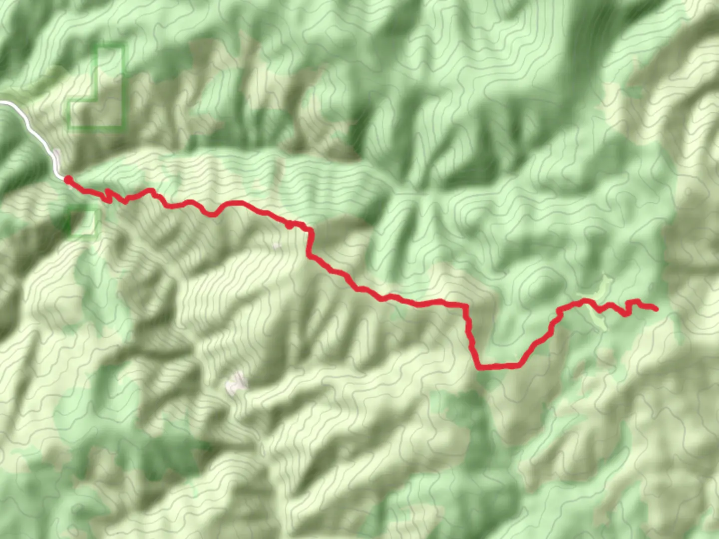 An image depicting the trail Bald Top Trail via Sleeping Child Trail and its surrounding area.