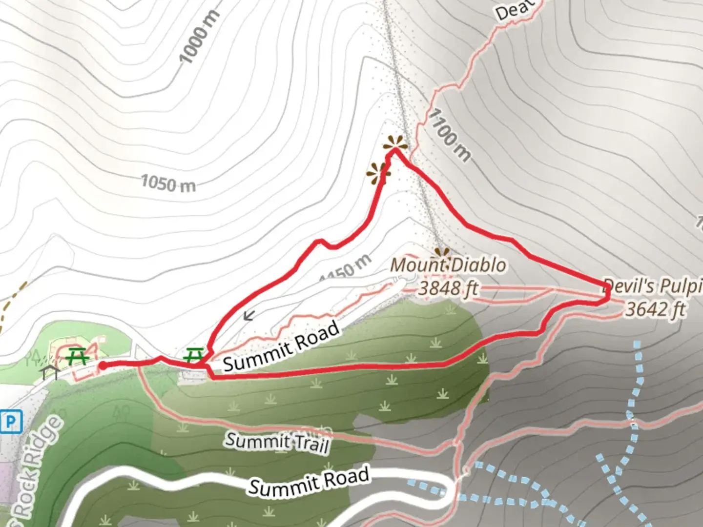 An image depicting the trail Mary Bowerman Loop Trail and its surrounding area.