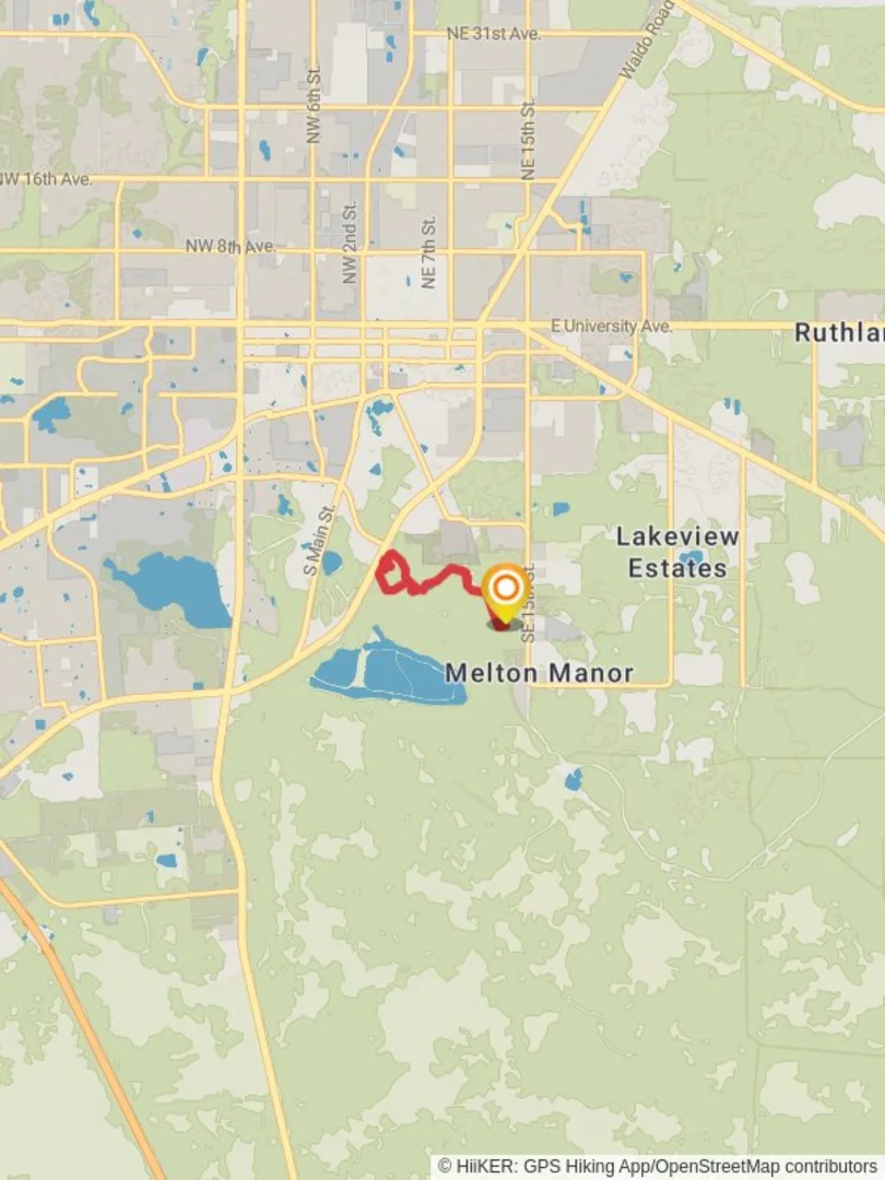 An image depicting the trail East and West Loop via Downtown Connector Rail Trail and its surrounding area.