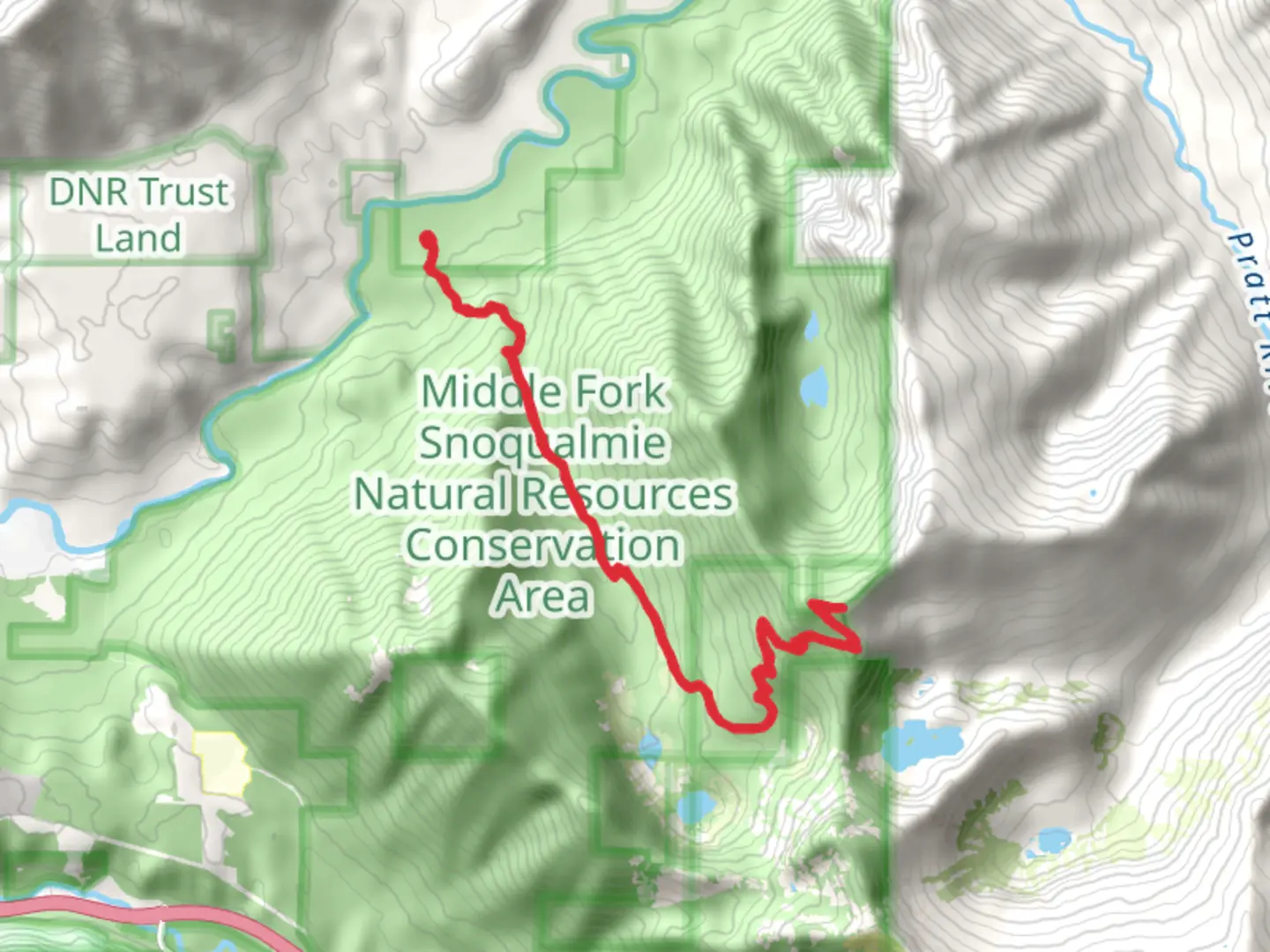 An image depicting the trail Thompson Point Walk and its surrounding area.