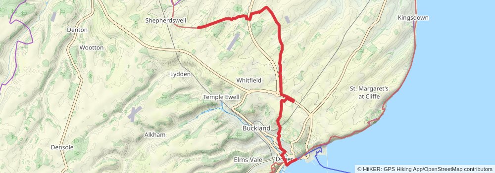 Via Francigena stage 2 Map
