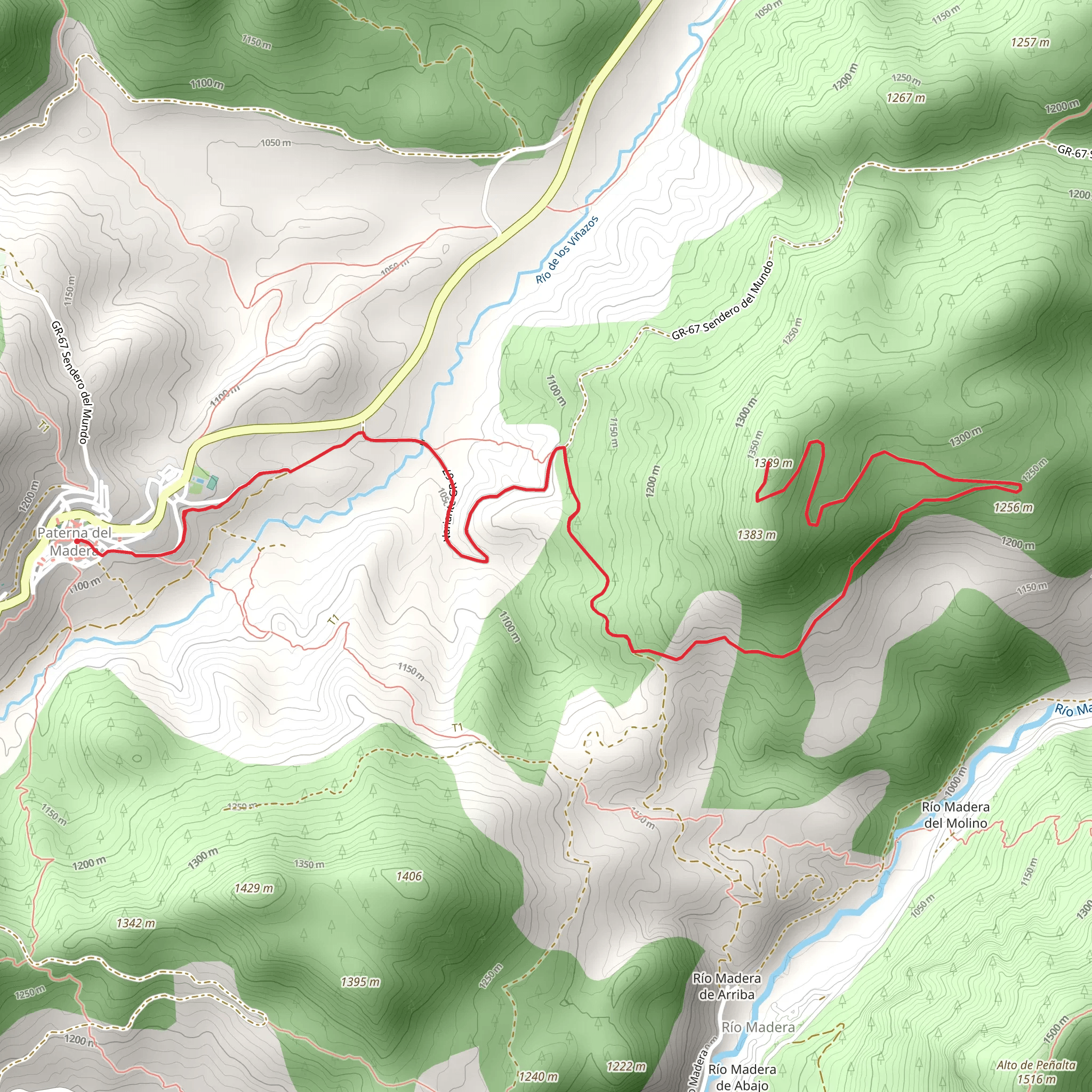 Ascent to the Bañadero SL AB 11 mobile static map