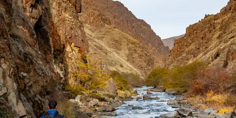 An image depicting the trail Hells Canyon Western Rim Trail and its surrounding area.