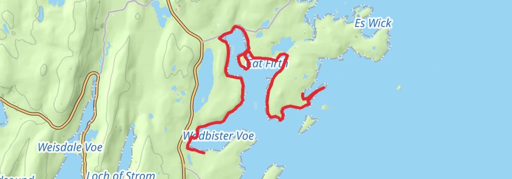 Coastal Walk of Shetland - East stage 3 Map
