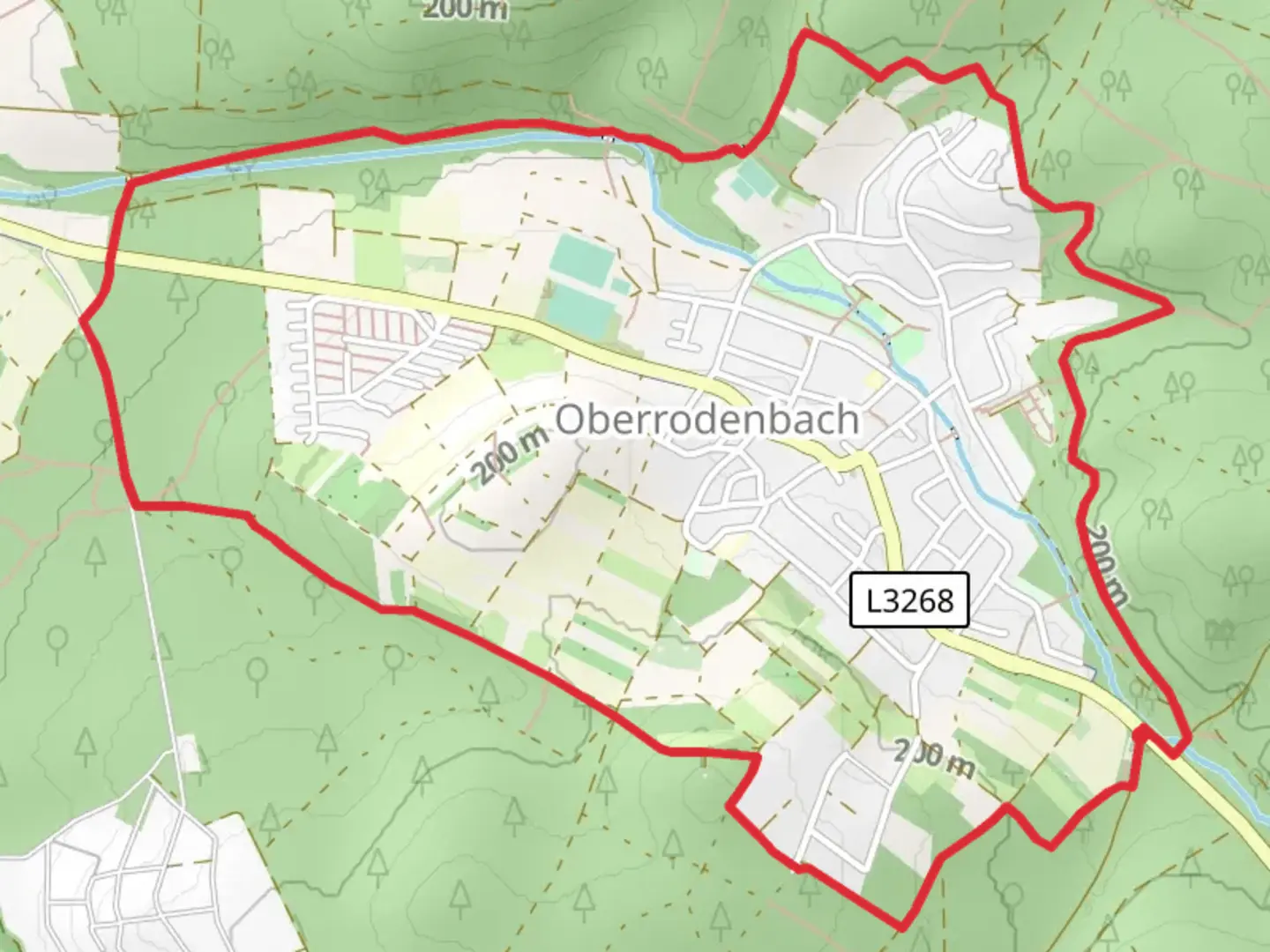 An image depicting the trail Oberrodenbach CIrcular Walk and its surrounding area.