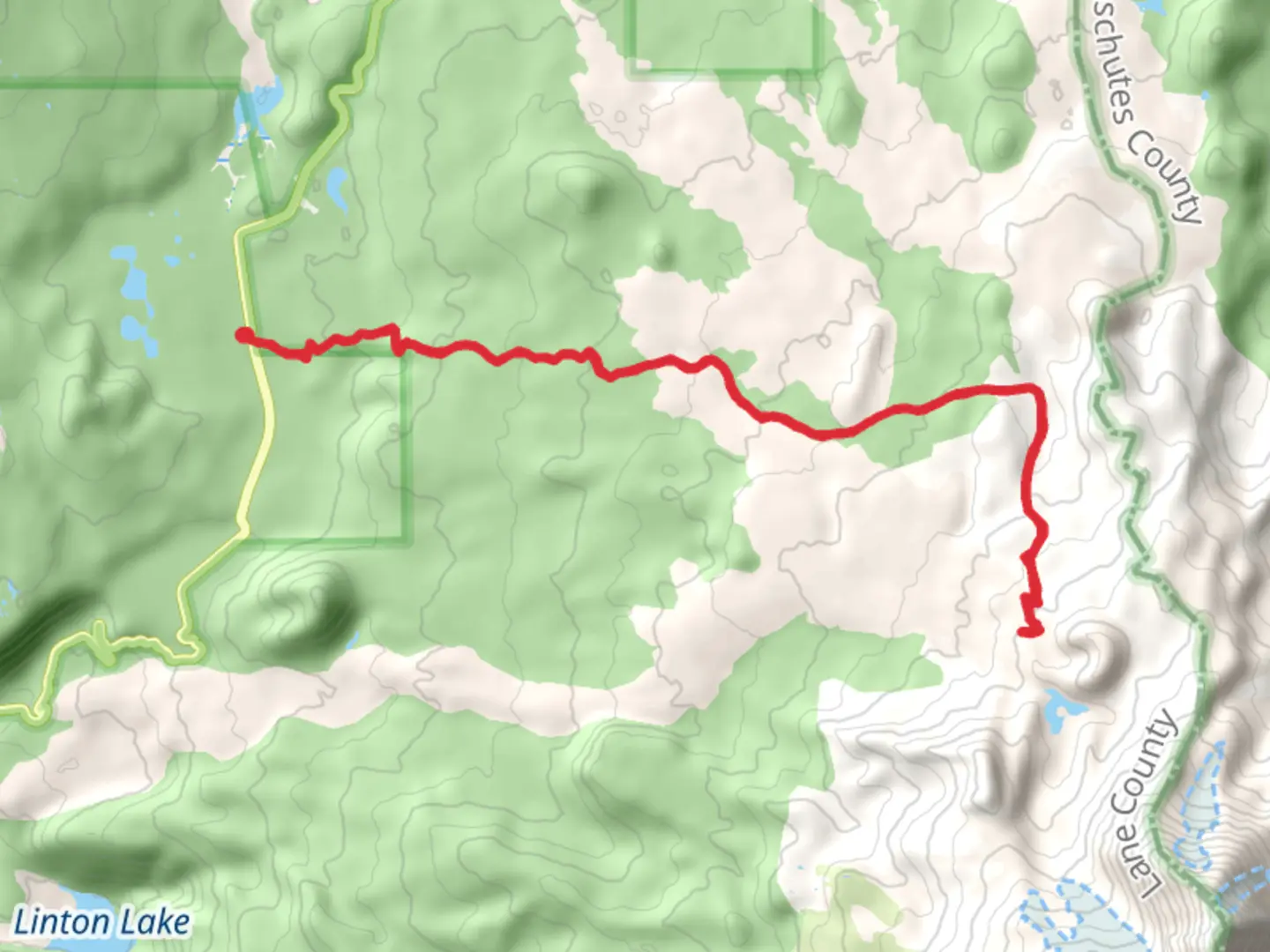 An image depicting the trail Scott Trail and PCT and its surrounding area.