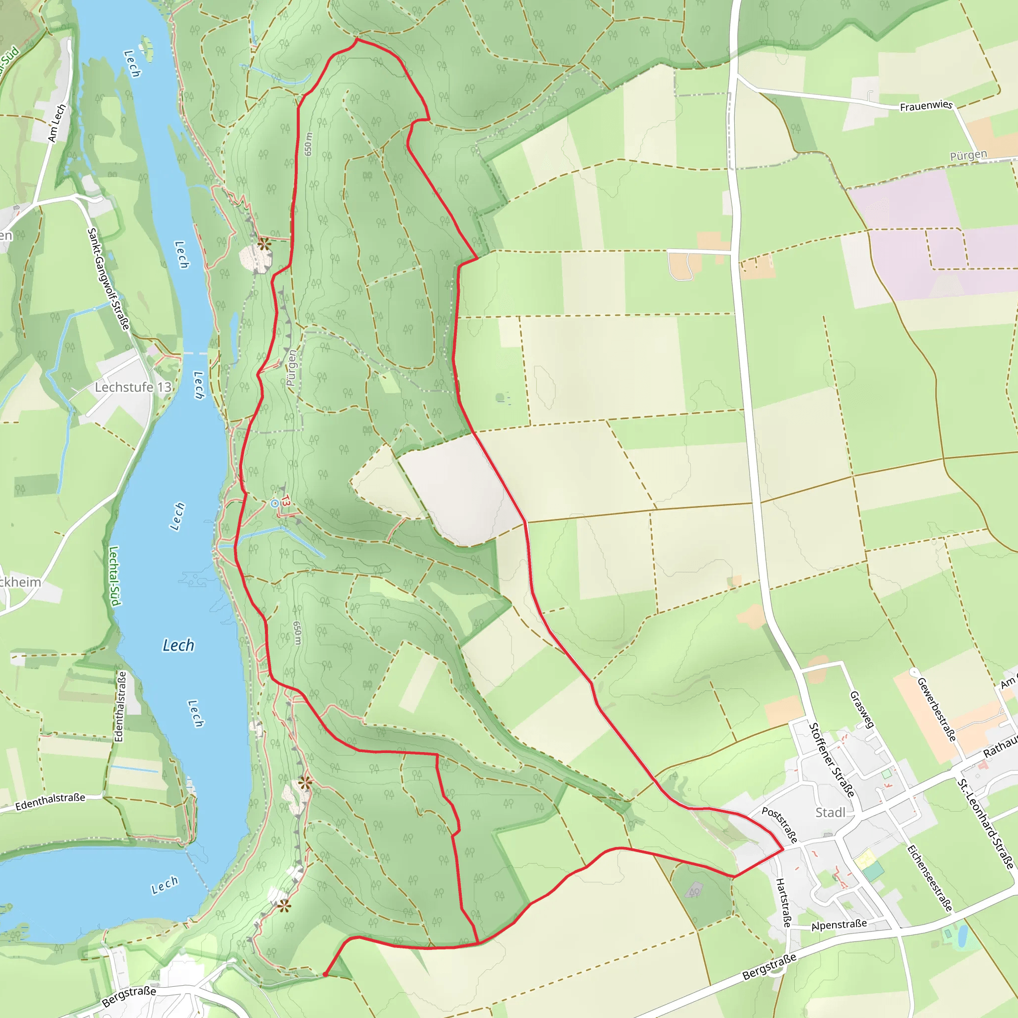 Stadl Scenic Loop mobile static map