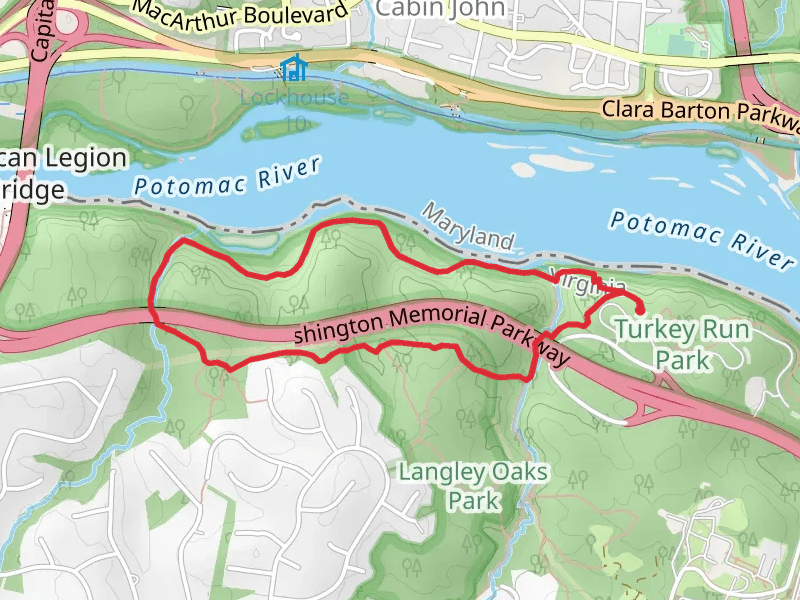 Potomac Heritage, Dead Run and Turkey Run Loop Trail