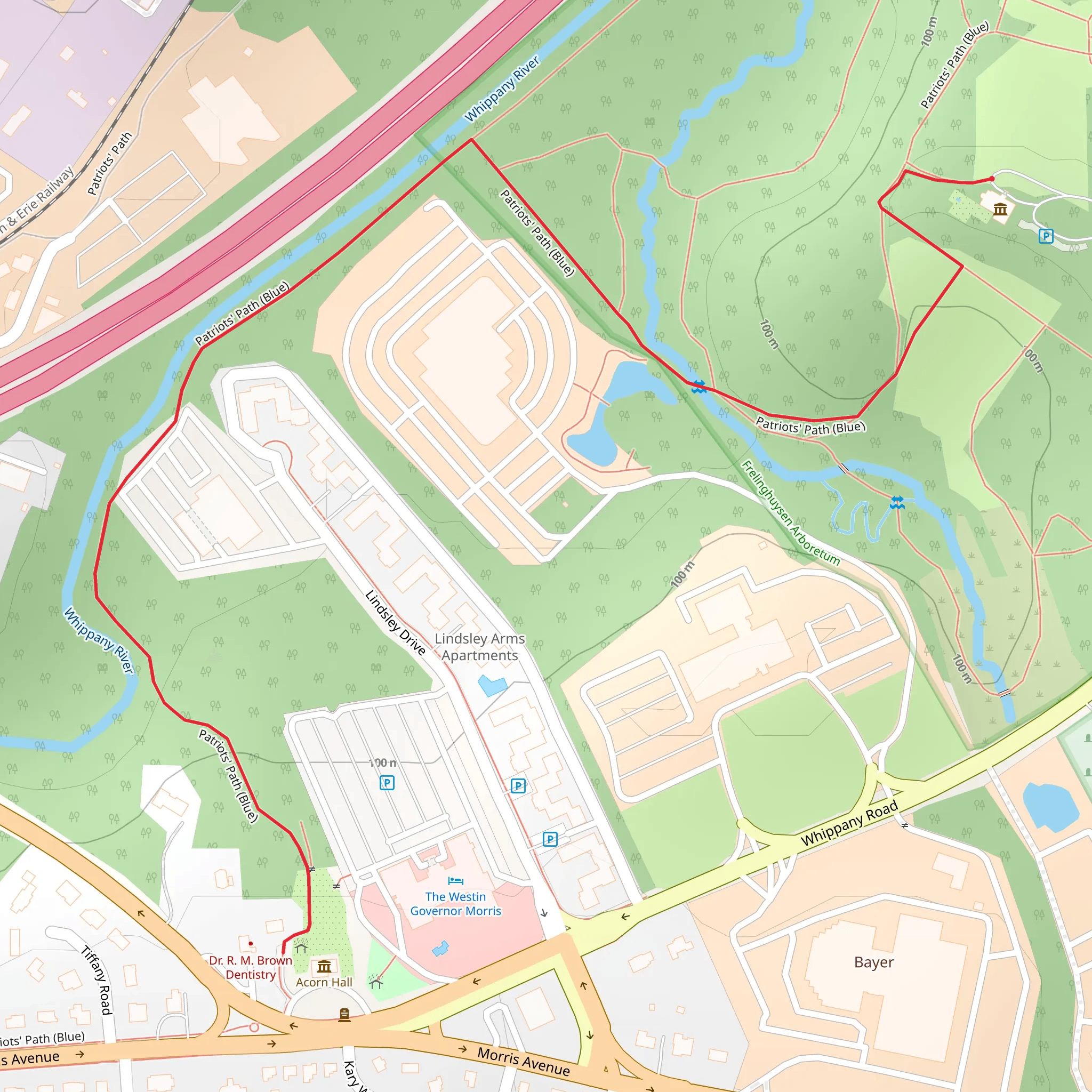 Patriot's Path - Rose Garden mobile static map