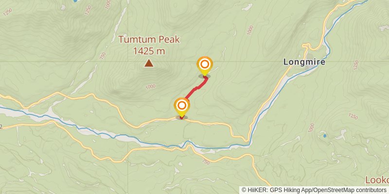 Kautz to Longmire via Indian Henry's Hunting Ground Horseshoe Trail stage 2 Map